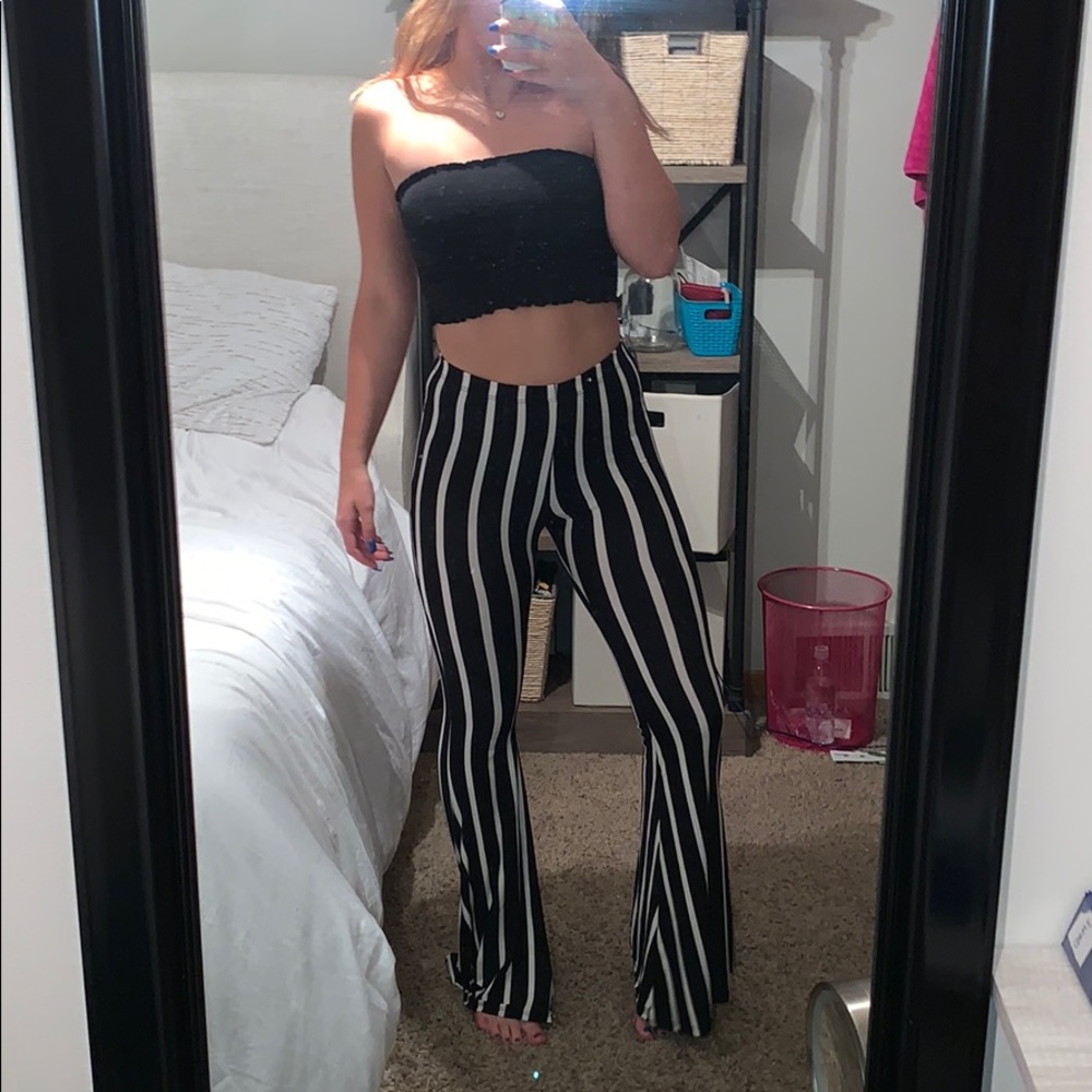 Striped flare Pant